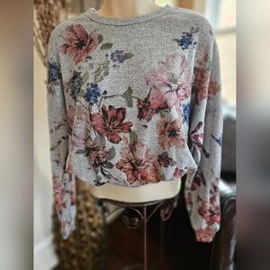 Live In The Moment Floral Top With Cinched Bottom